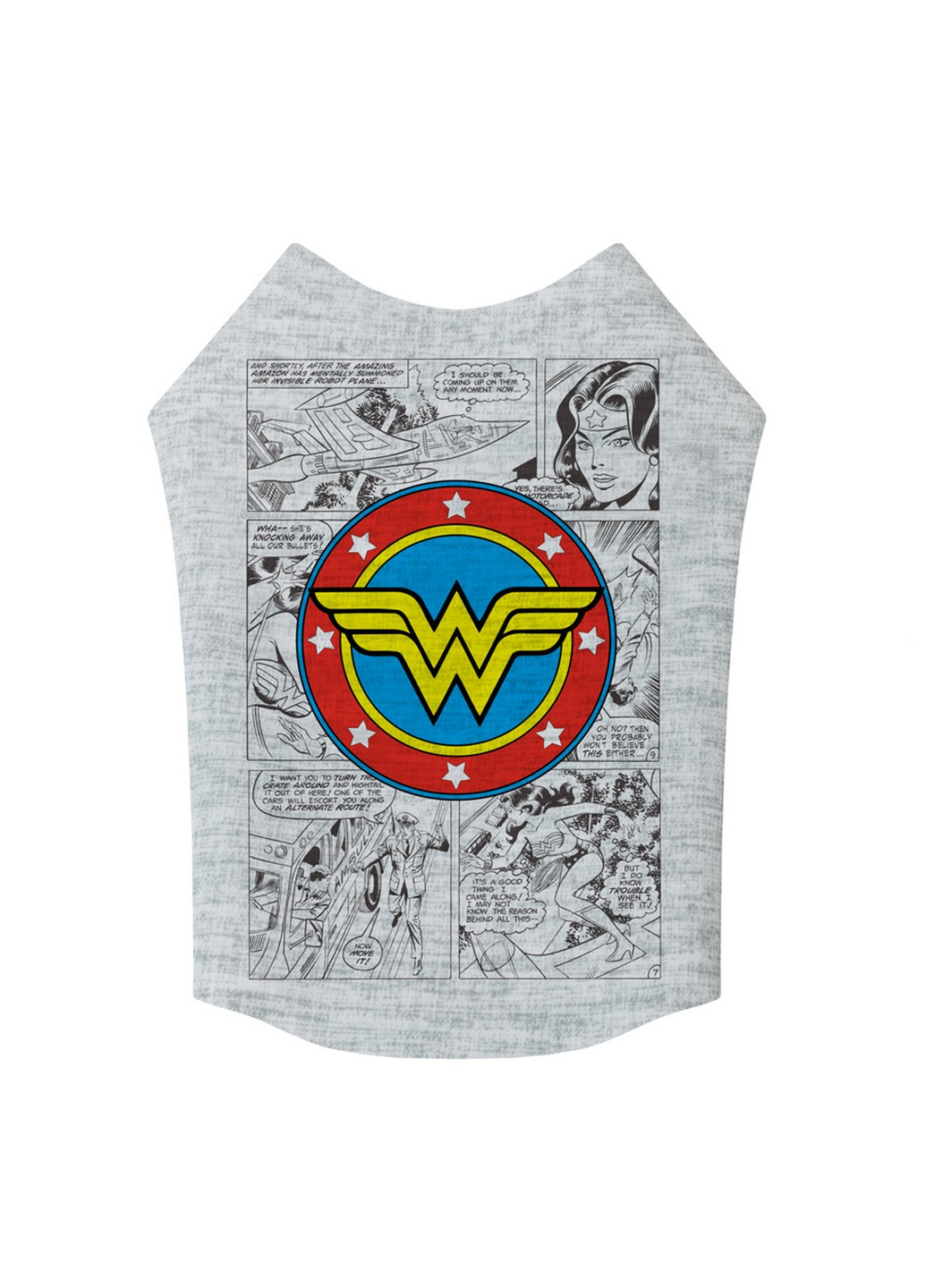 Стильная майка для собак рисунок "Чудо-женщина комикс" XS25 WAUDOG (257249217)
