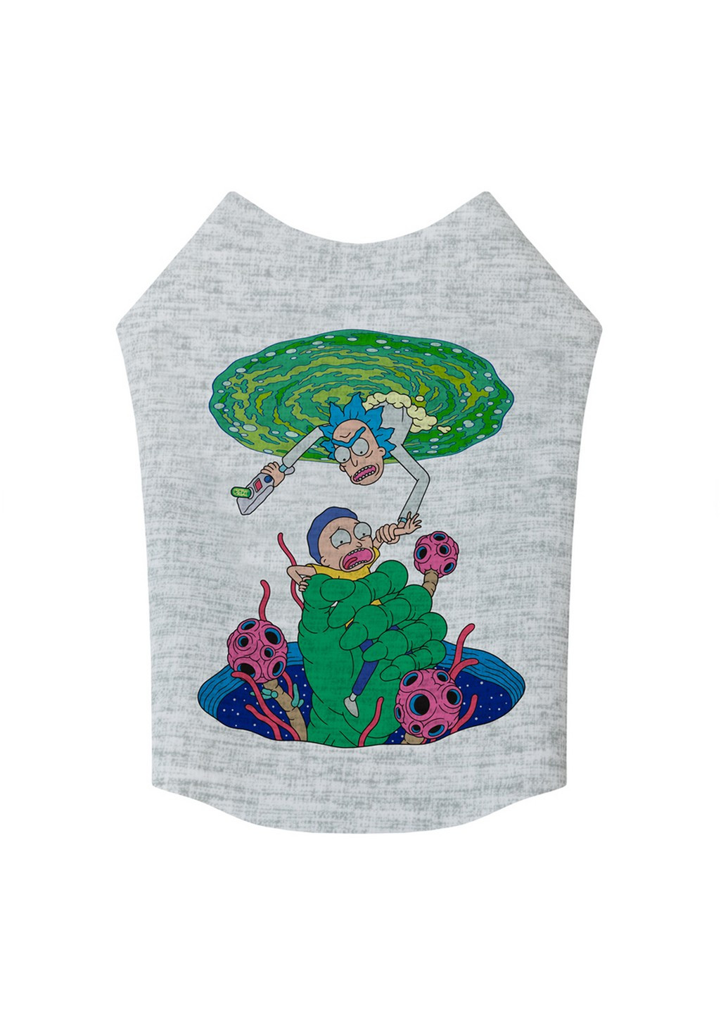 Стильная майка для собак рисунок "Рик и Морти 3" S35 WAUDOG (257247276)