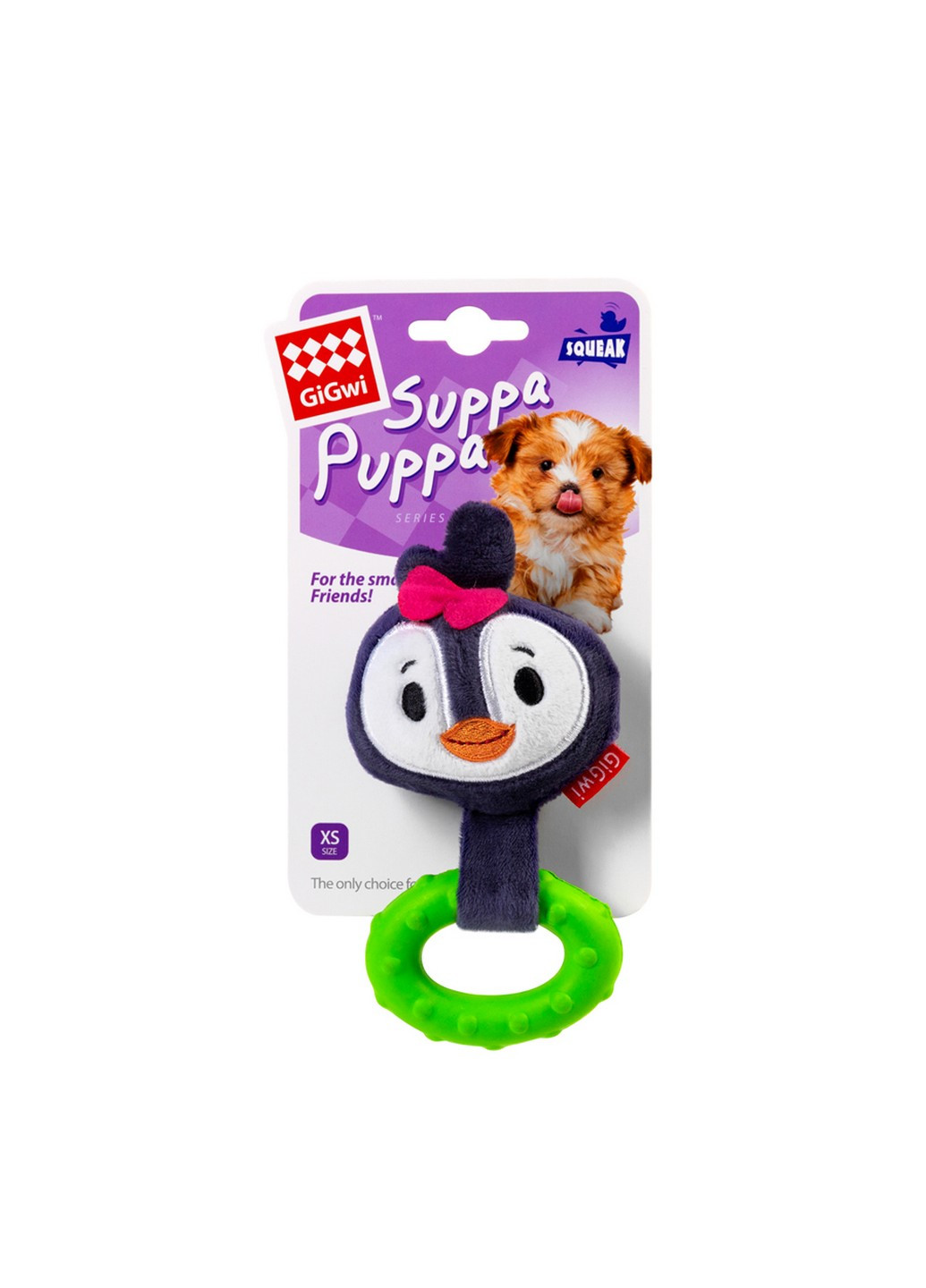 Игрушка Пингвин с пищалкой для собак 15 см GiGwi (257247497)