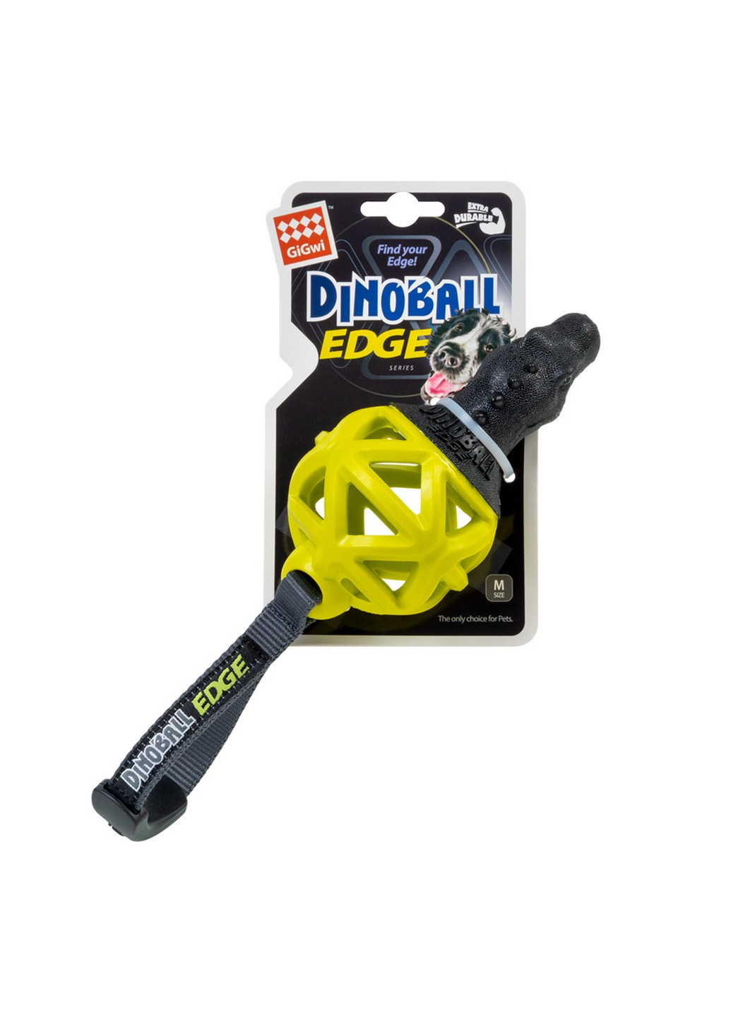 Іграшка Динобол Т-рекс Едж для собак 28 см GiGwi (257248555)