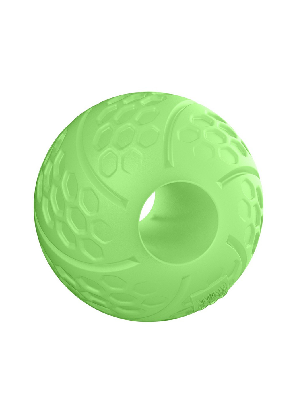 Ігровий м'яч світлонакопичувальний з отвором для ласощів 7 см WAUDOG (257250828)