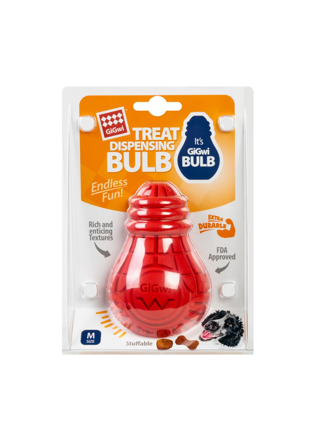 Іграшка Лампочка гумова для собак 11 см GiGwi (257248548)
