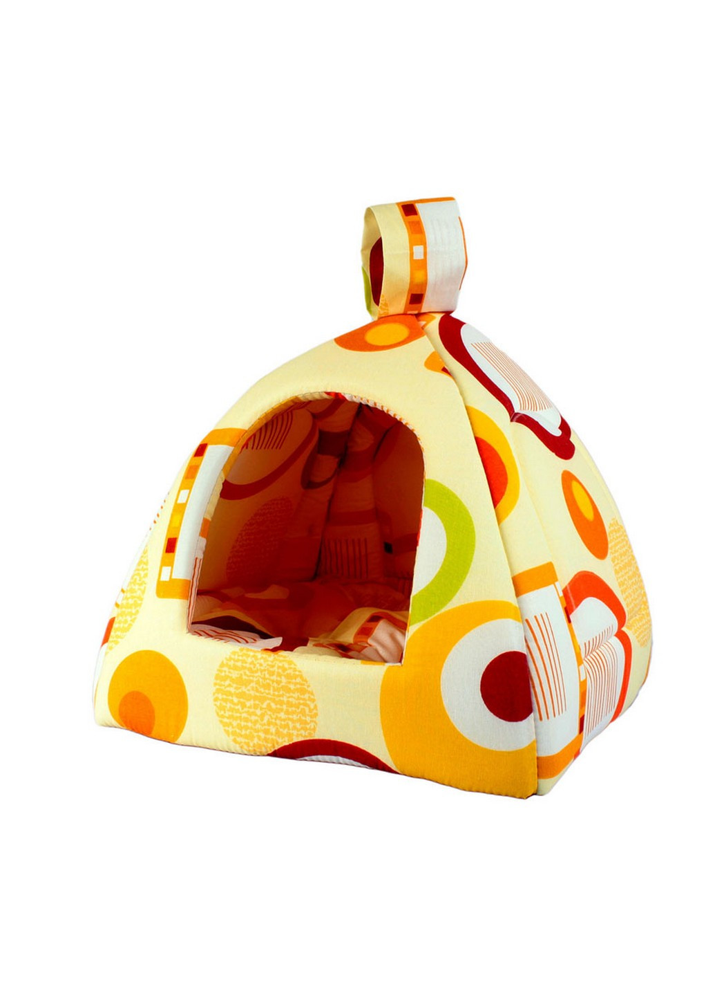 Будиночок "Піраміда" для собак та кішок 35х35х35 см ТеремОК (257249537)