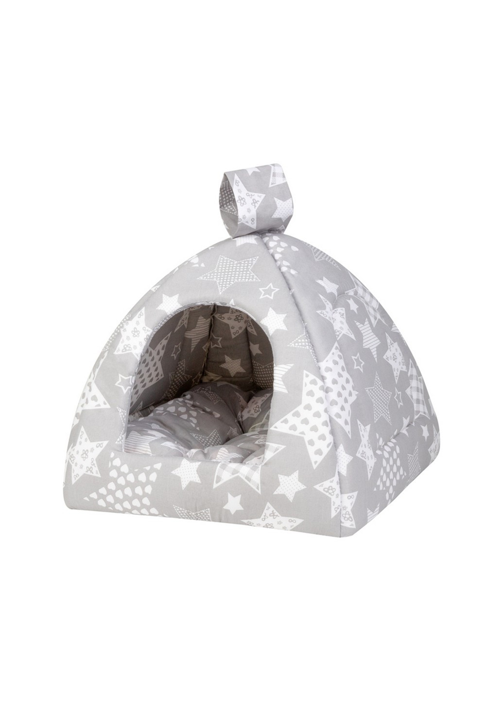 Будиночок "Піраміда" для собак та кішок 35х35х35 см ТеремОК (257249537)