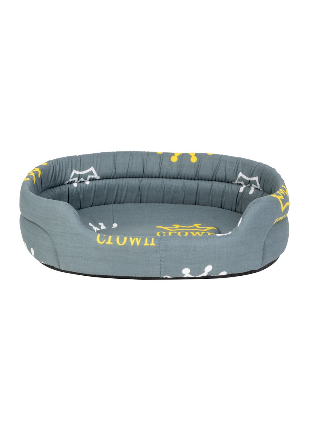Кровать-лежанка овальная для собак и кошек 41х30х12 см ТеремОК (257249543)