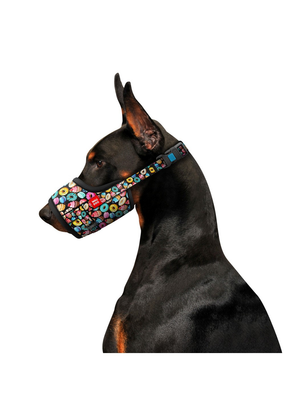 Намордник малюнок "Пончики" для собак №2 WAUDOG (257246894)