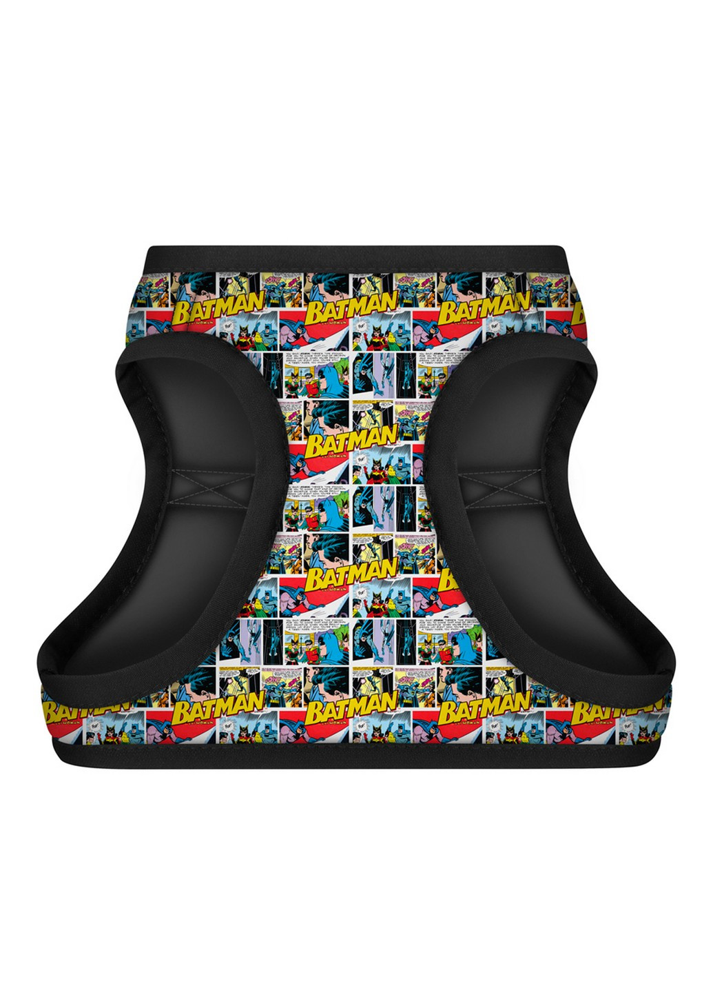 Поддерживающая шлея для собак мягкая c QR паспортом, рисунок "Бэтмен комикс" S1 WAUDOG (257249100)