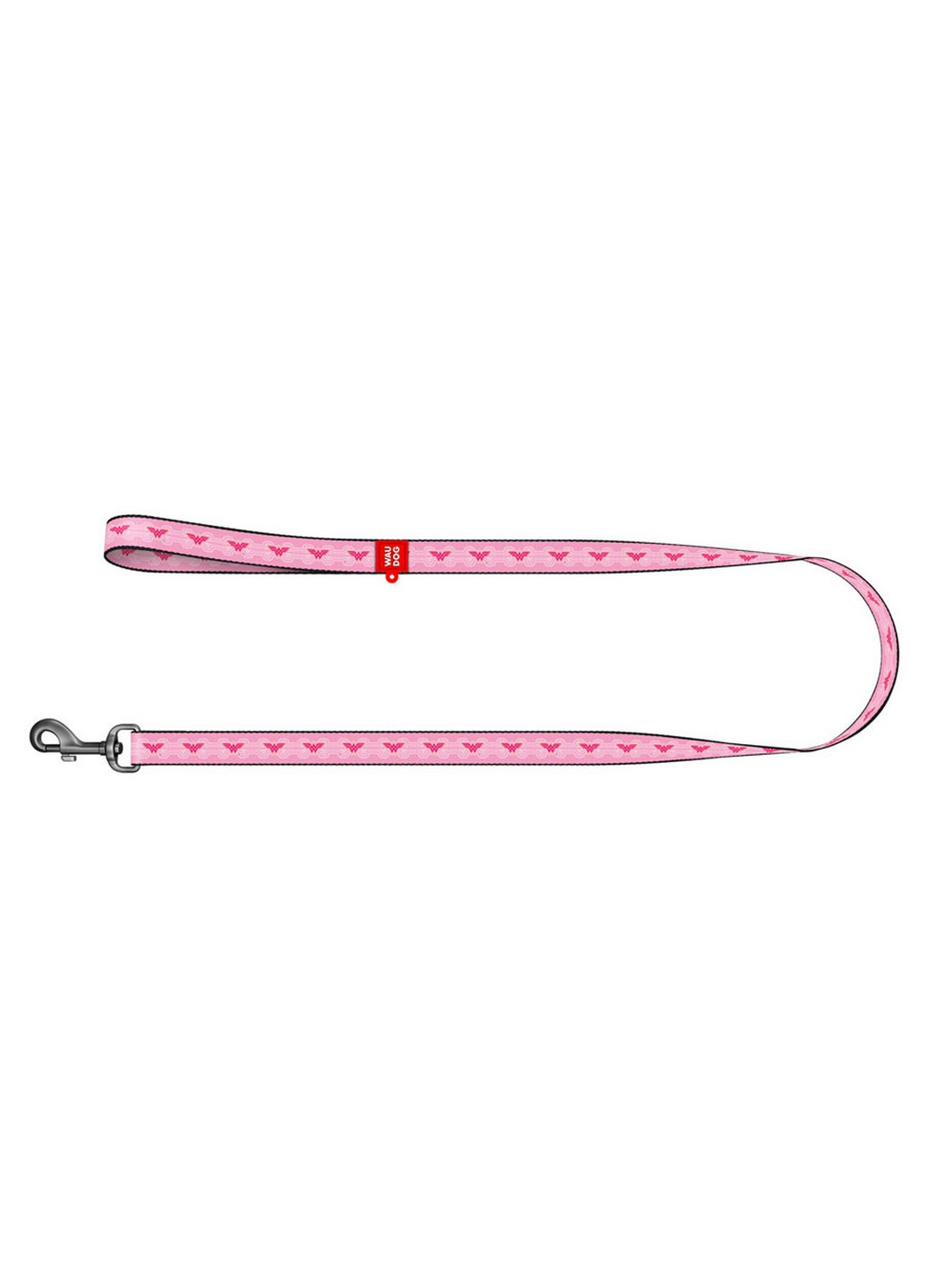 Стильний повідець для собак нейлоновий малюнок "Диво-жінка 1" 122х2,5 см WAUDOG (257248646)