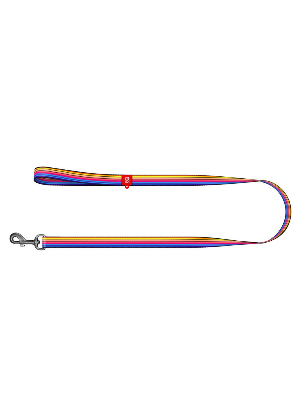 Стильний повідець для собак нейлоновий малюнок "Лінія 1" 122х2 см WAUDOG (257246644)