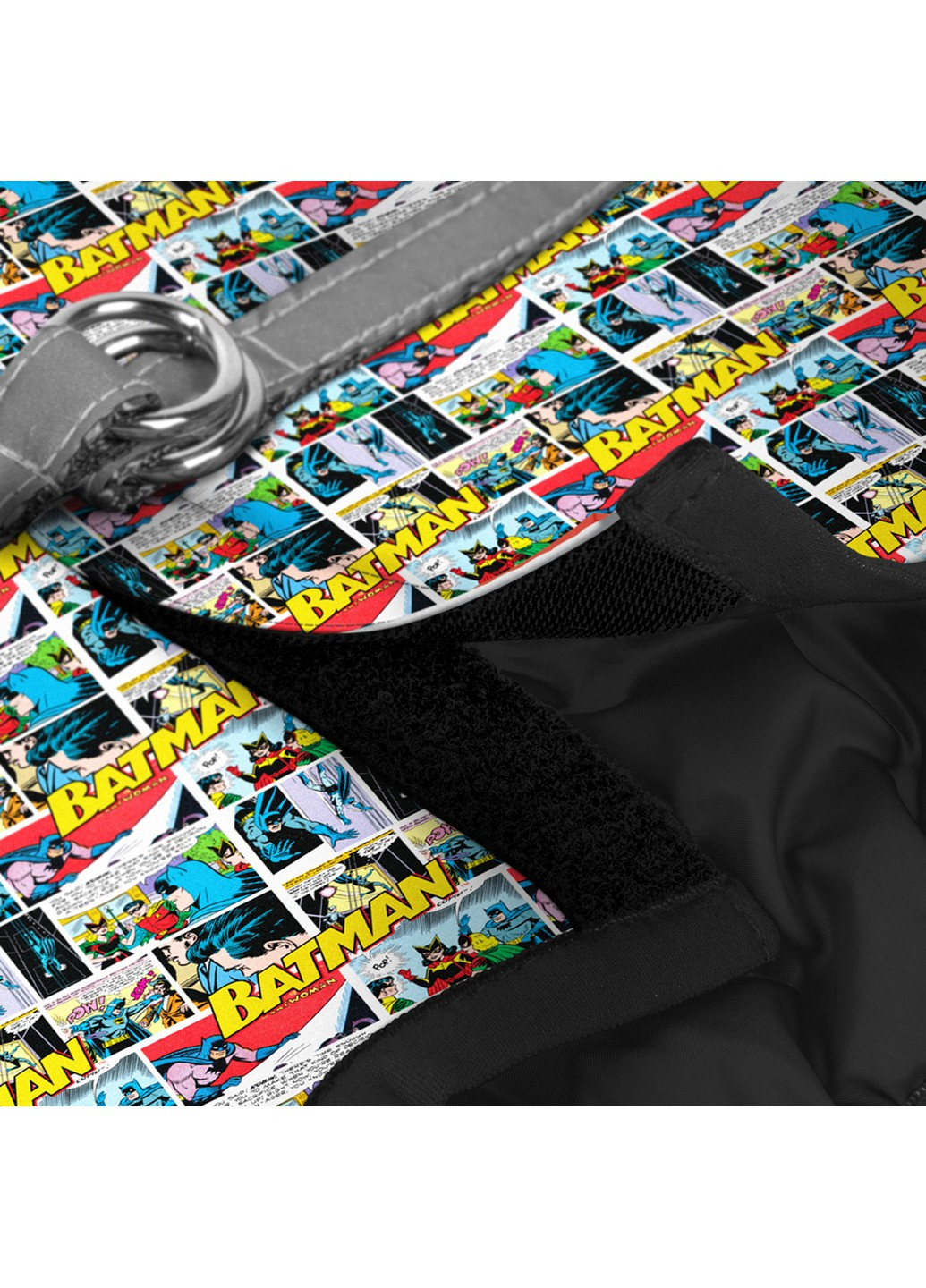 Поддерживающая шлея для собак мягкая c QR паспортом, рисунок "Бэтмен комикс" XS1 WAUDOG (257249851)