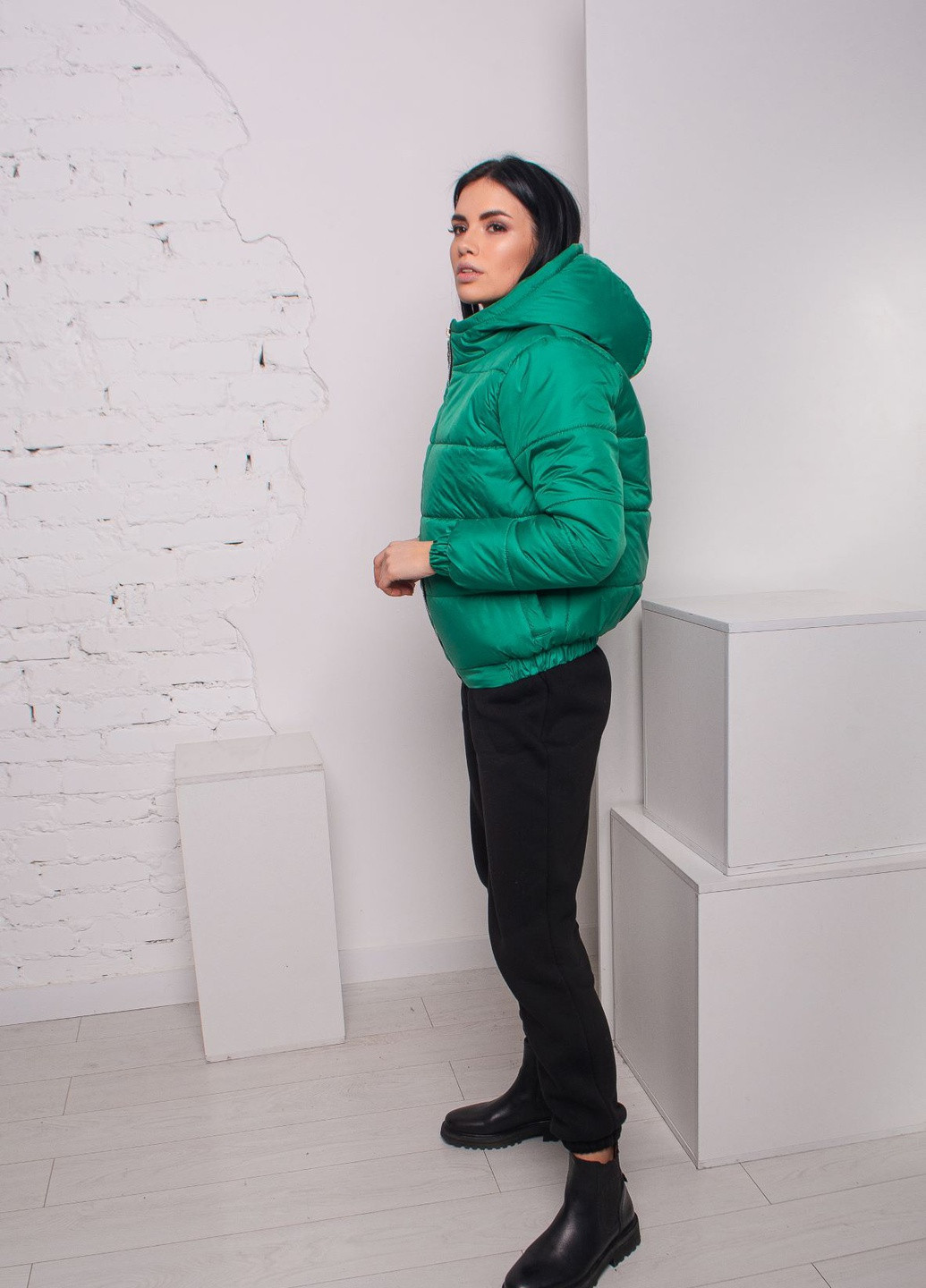 Зелена демісезонна куртка жіноча осіння к-007 SoulKiss k-007