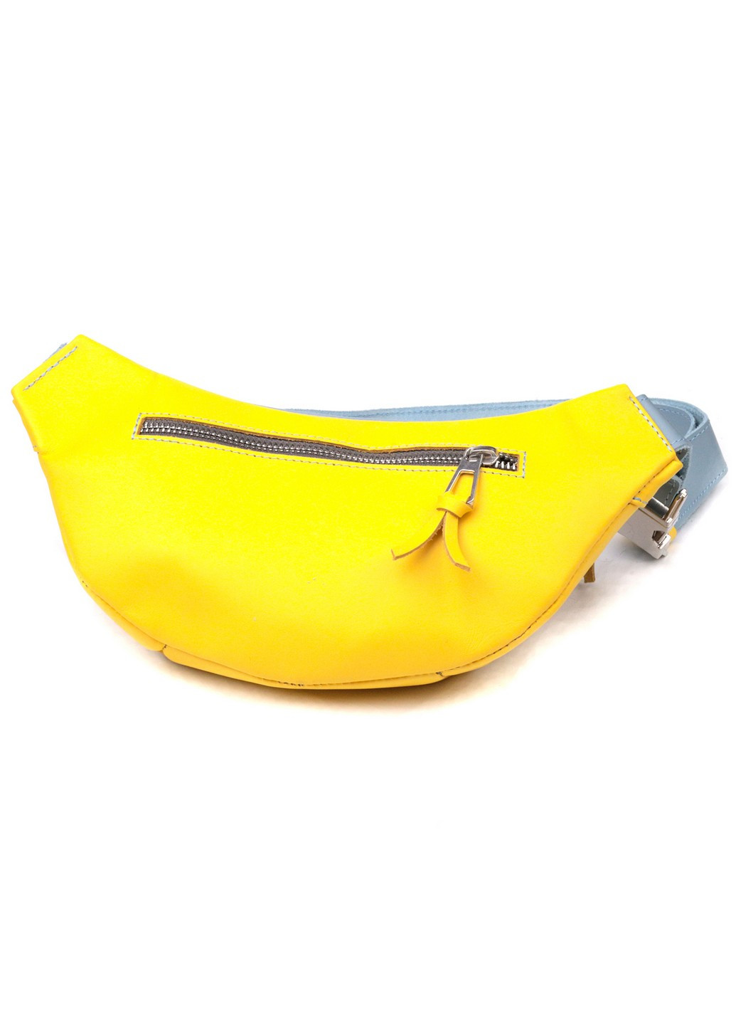 Шкіряна сумка-бананка 30х13х7 см Grande Pelle (257254974)
