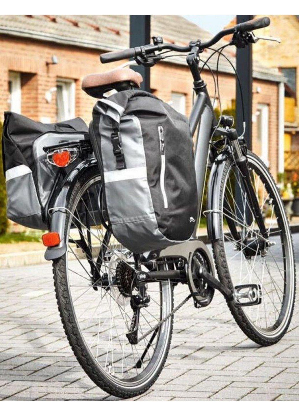 Сумка велосипедна, кофр, сумка листоноша 2в1 48х32,5х15,5 см Crivit (257255289)