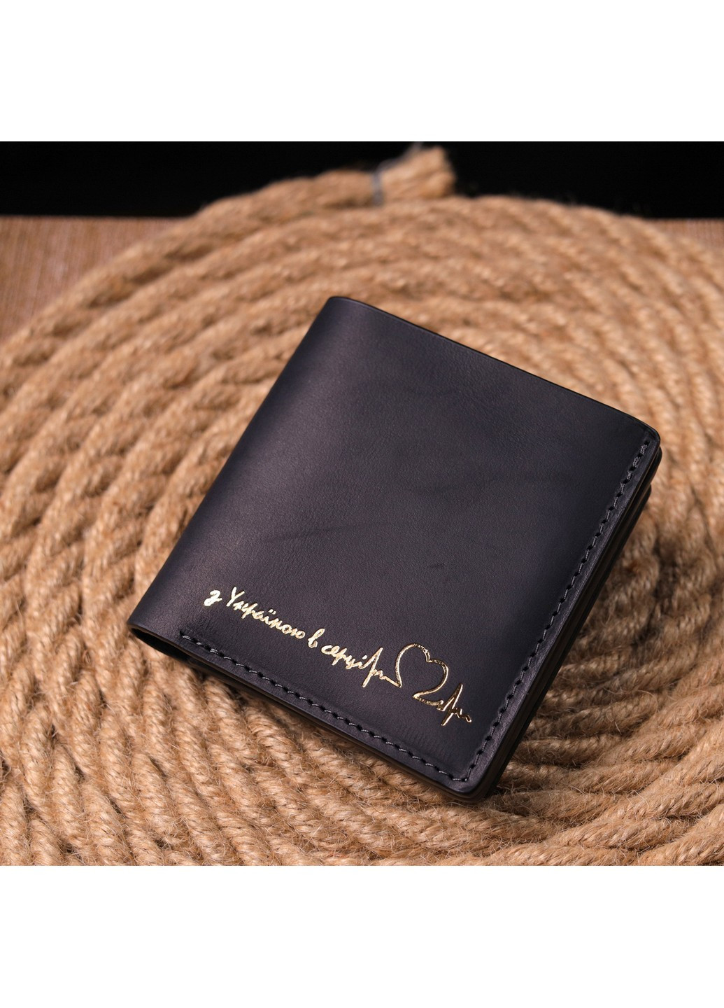 Кожаный кошелек 9,5х10х1,5 см Grande Pelle (257255079)