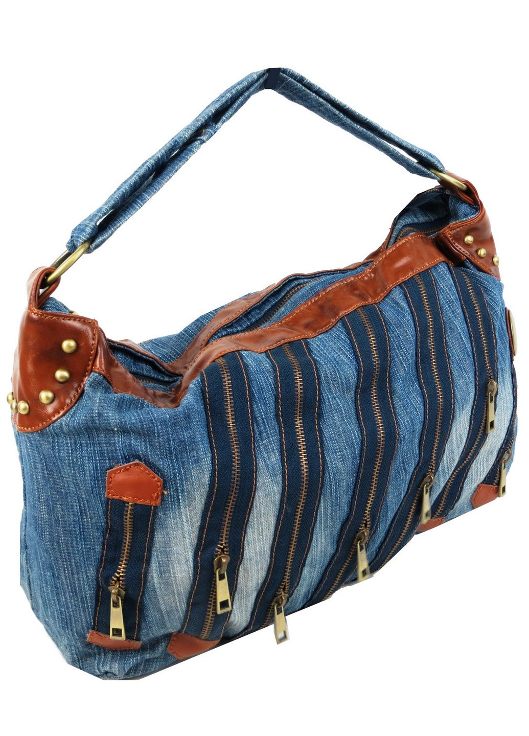 Джинсовая, коттоновая сумка женская 50х26х12,5 см FASHION JEANS (257255263)