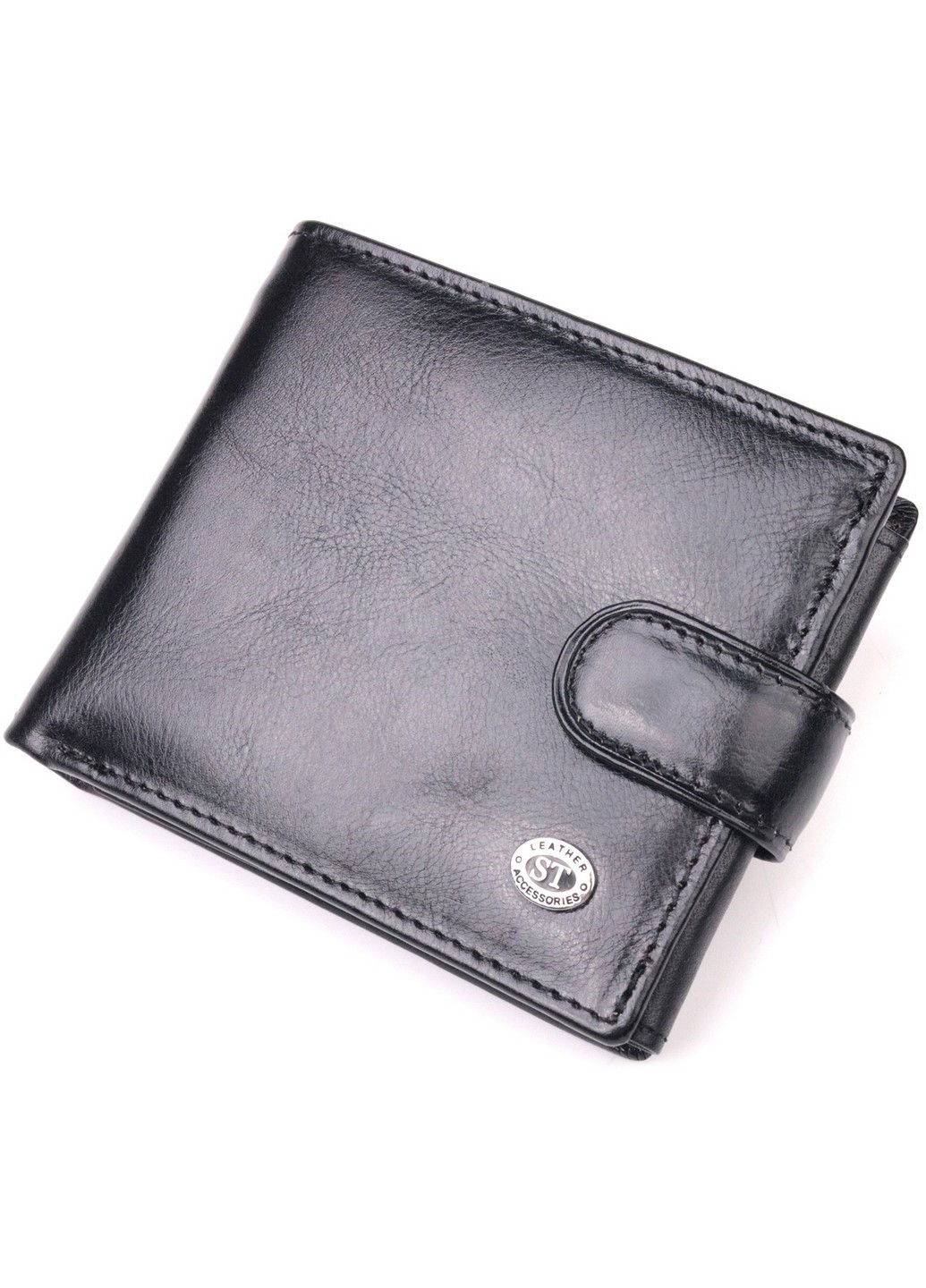 Бумажник кожаный мужской 11х9,5х2 см st leather (257255463)