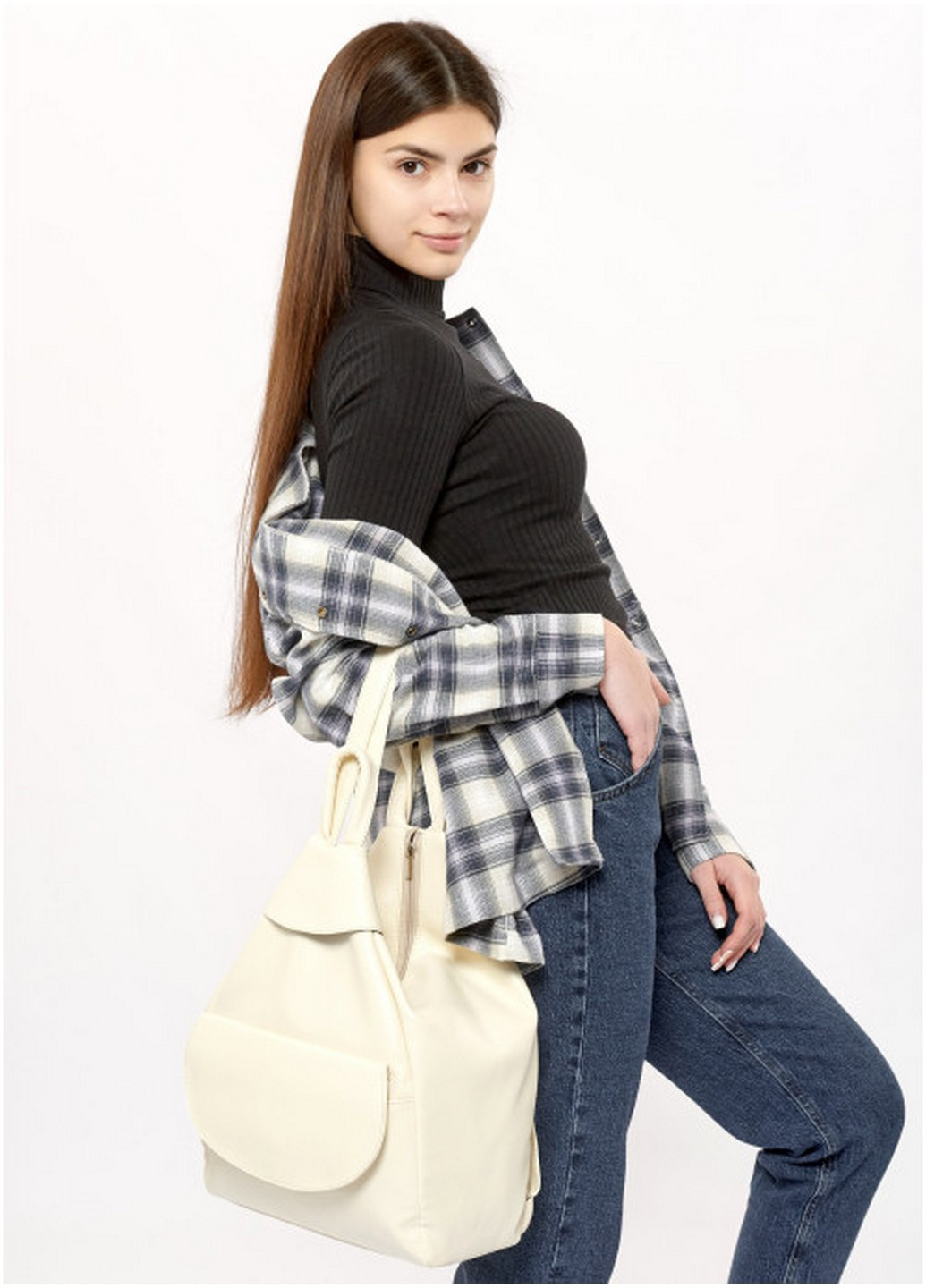 Стильний жіночий рюкзак 30х25х12 см Sambag (257254919)