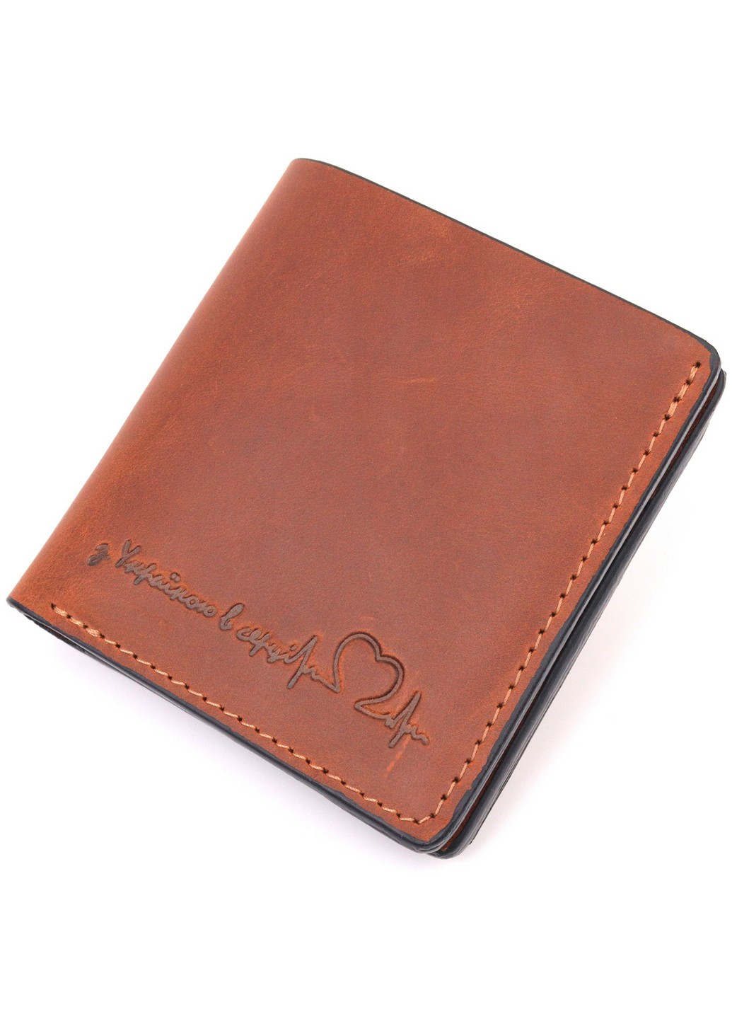 Гаманець шкіряний чоловічий 9,5х10х1,5 см Grande Pelle (257255078)