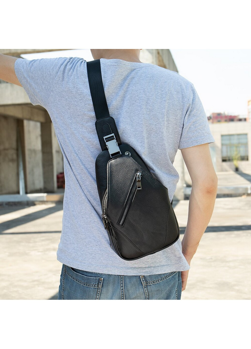 Сумка кожаная мужская 15х29,5х7 см Vintage (257254880)