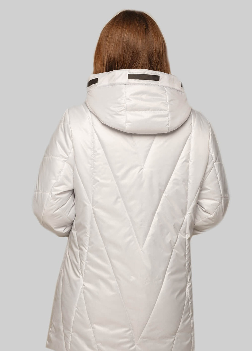Белая демисезонная куртка диана на сезон весна/осень MioRichi