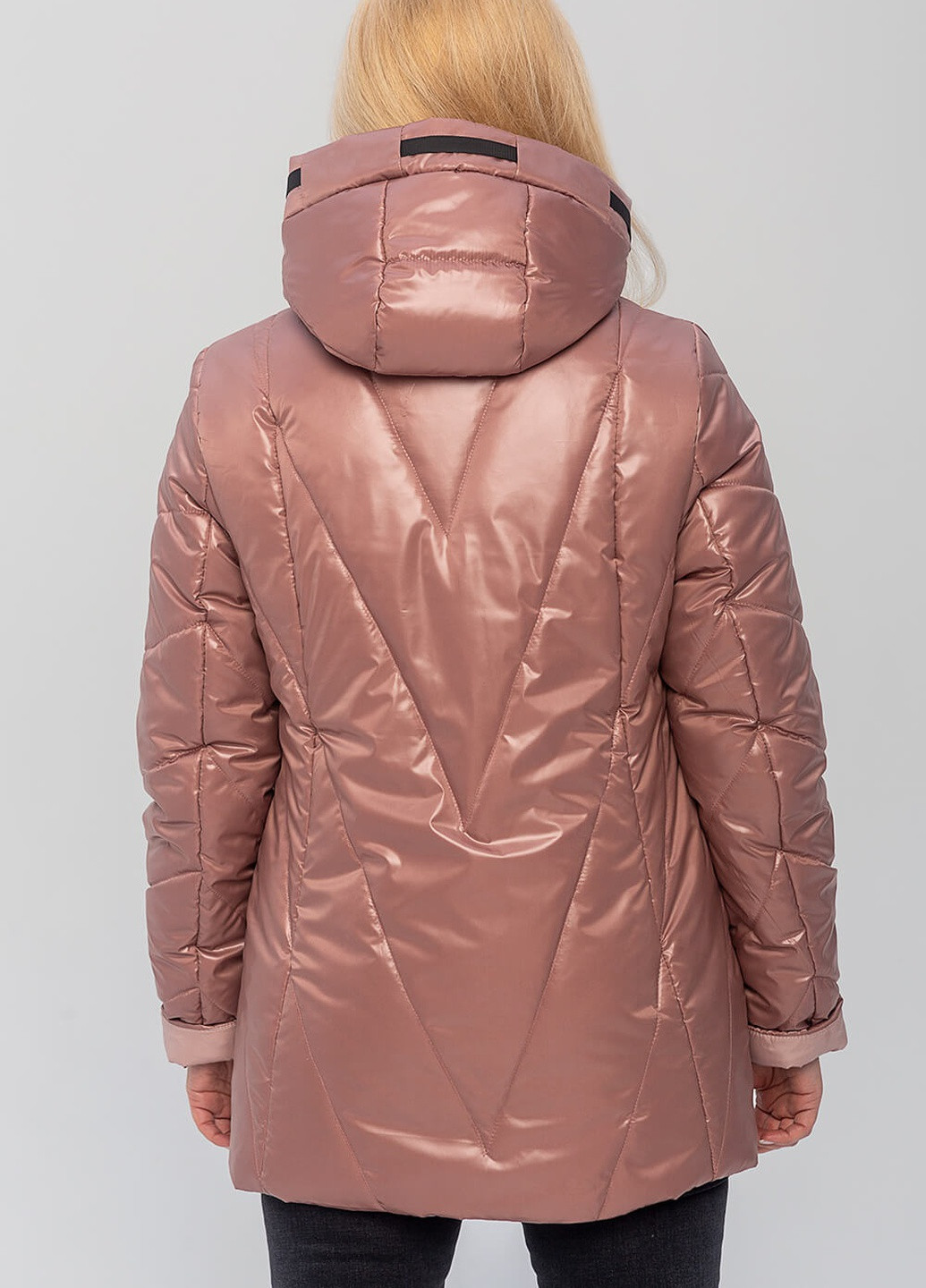 Пудровая демисезонная куртка диана на сезон весна/осень MioRichi