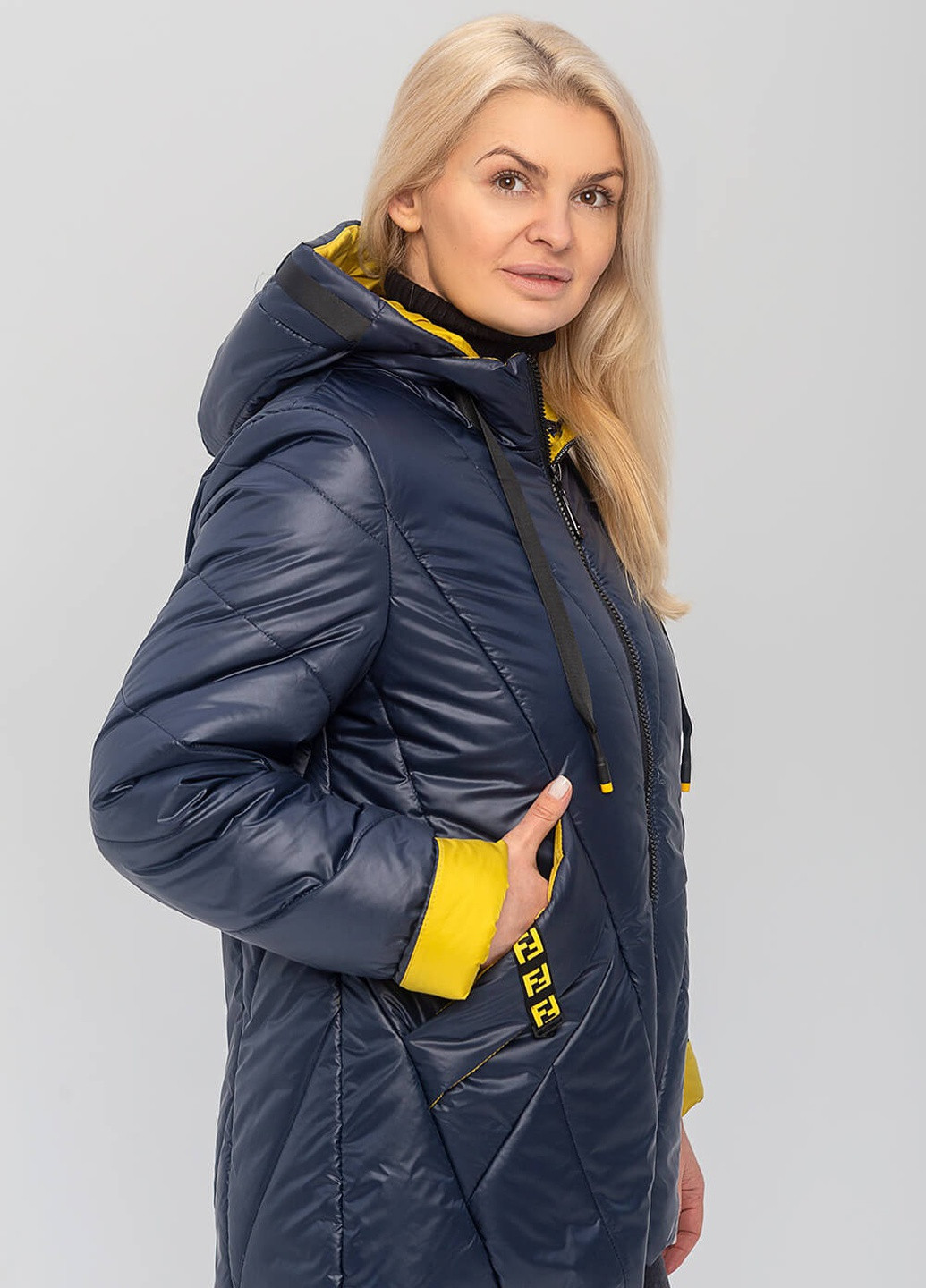 Синя демісезонна куртка діана на сезон весна/осінь MioRichi