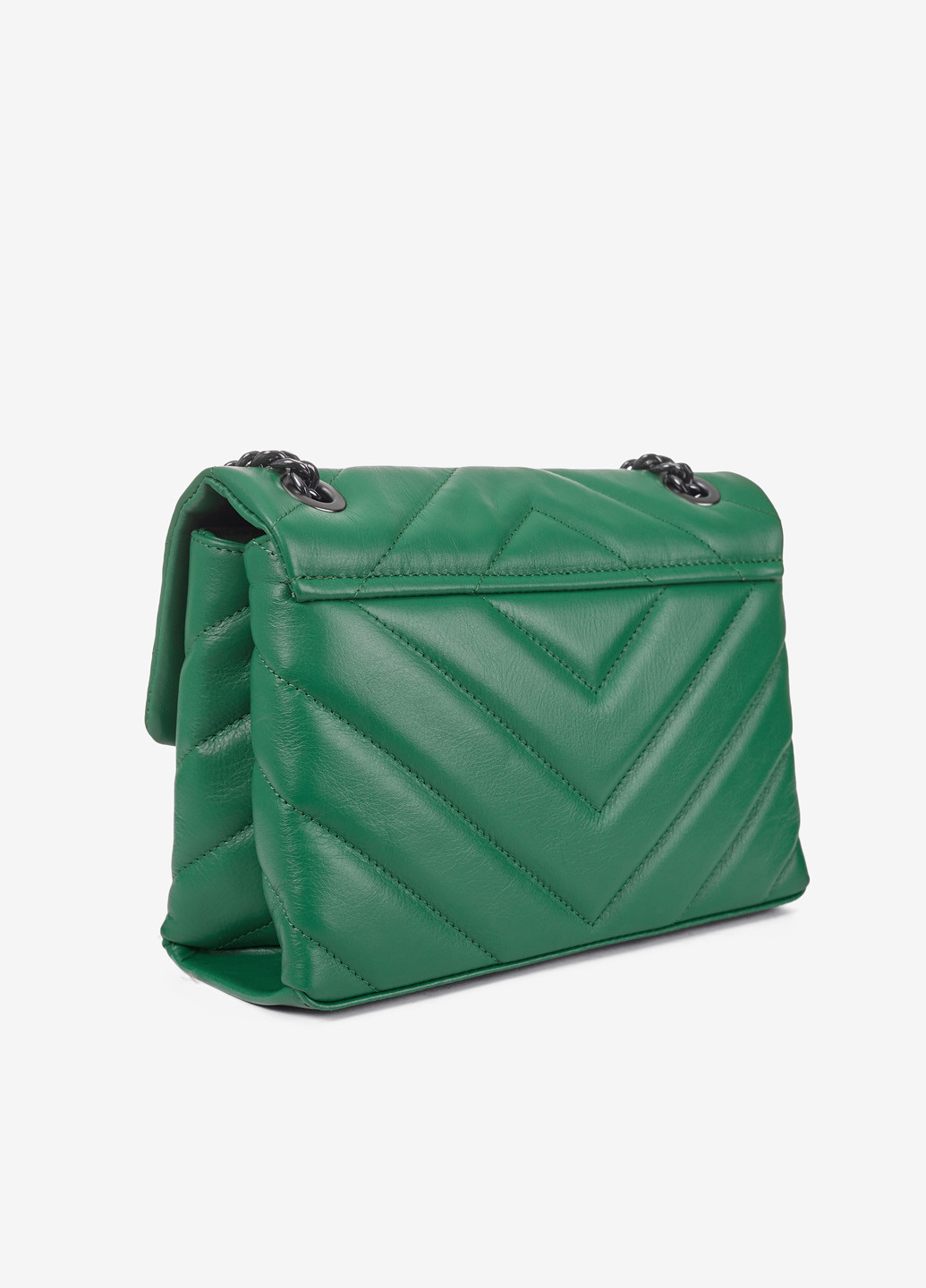 Сумка жіноча на ланцюжках крос-боді середня Сrossbody Nappa Regina Notte (257259420)