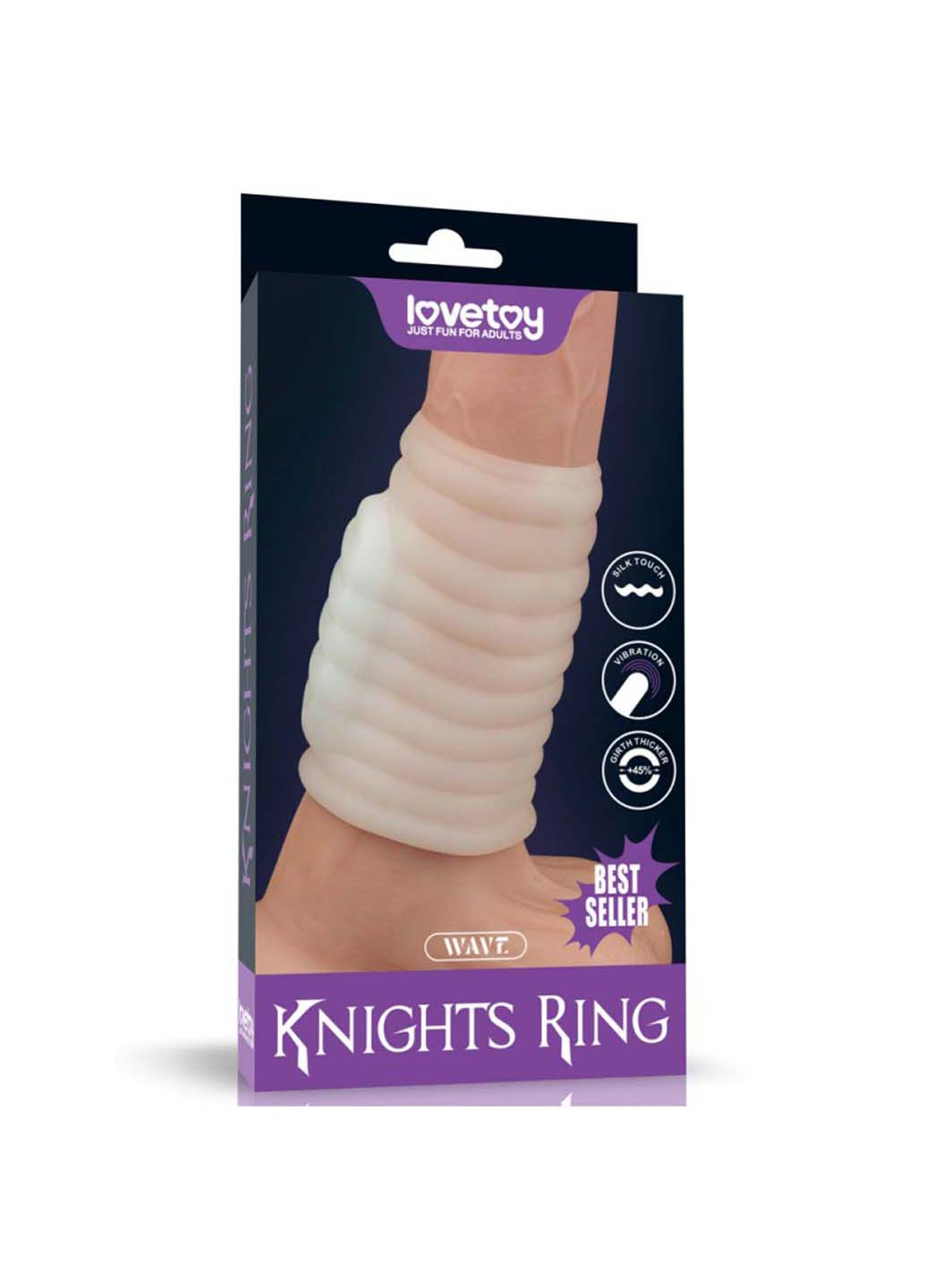 Насадка на пеніс Vibrating Wave Knights Ring Lovetoy (257267628)