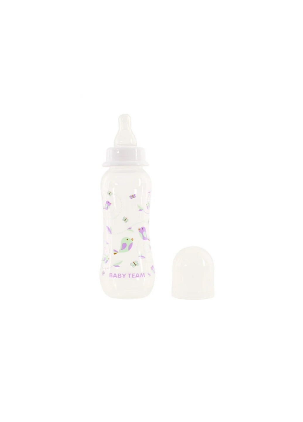 Бутылка с талией и силиконовой соской Baby Team (257259845)