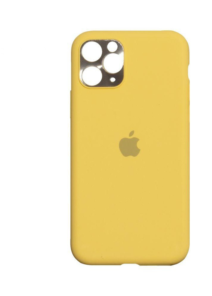 Силіконовий Чохол Накладка Original Camframe Color для iPhone 11 Pro Max Жовтий No Brand (257267869)