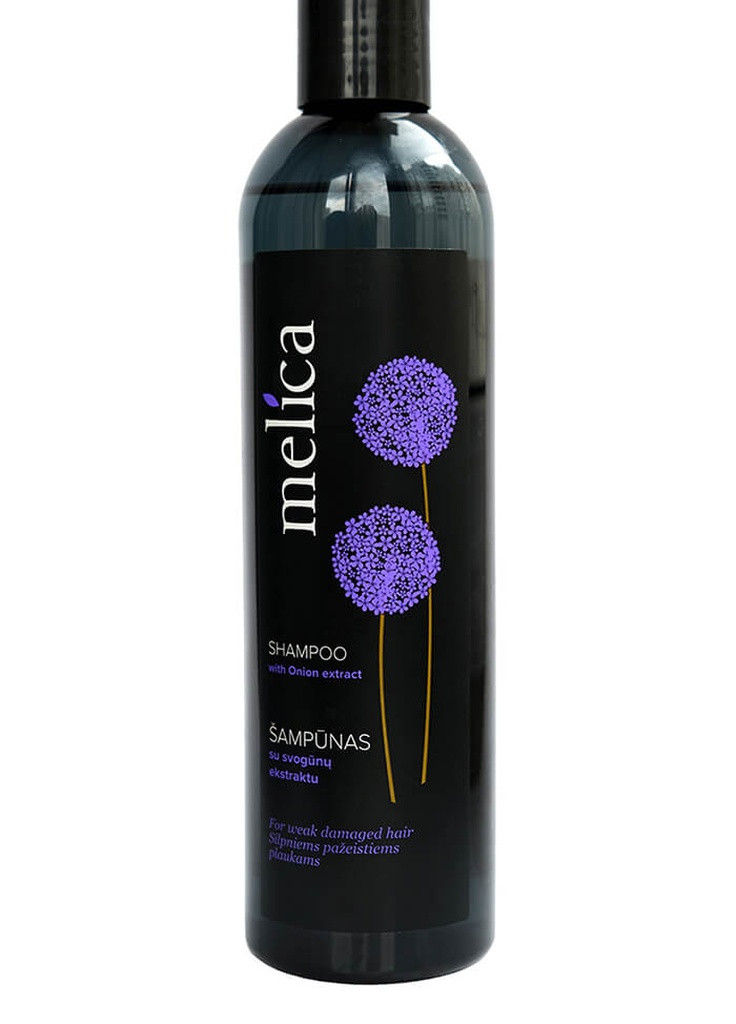 Шампунь Melica Black с экстрактом лука для поврежденных волос, 300мл Melica Organic 4770416003518 (257275733)