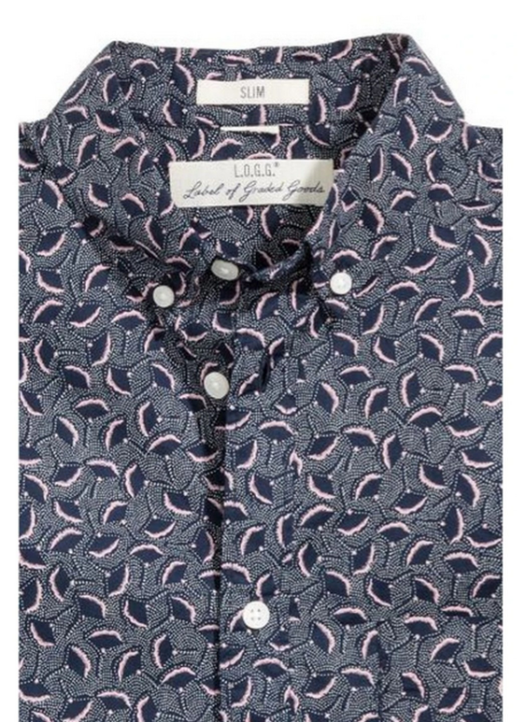 Синяя джинсовая рубашка H&M