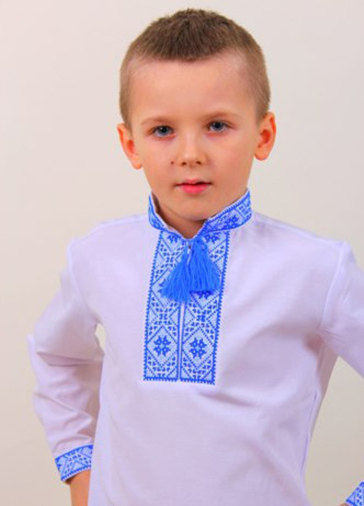 Синя вишиванка на хлопчика Козачок-ТМ (257283086)
