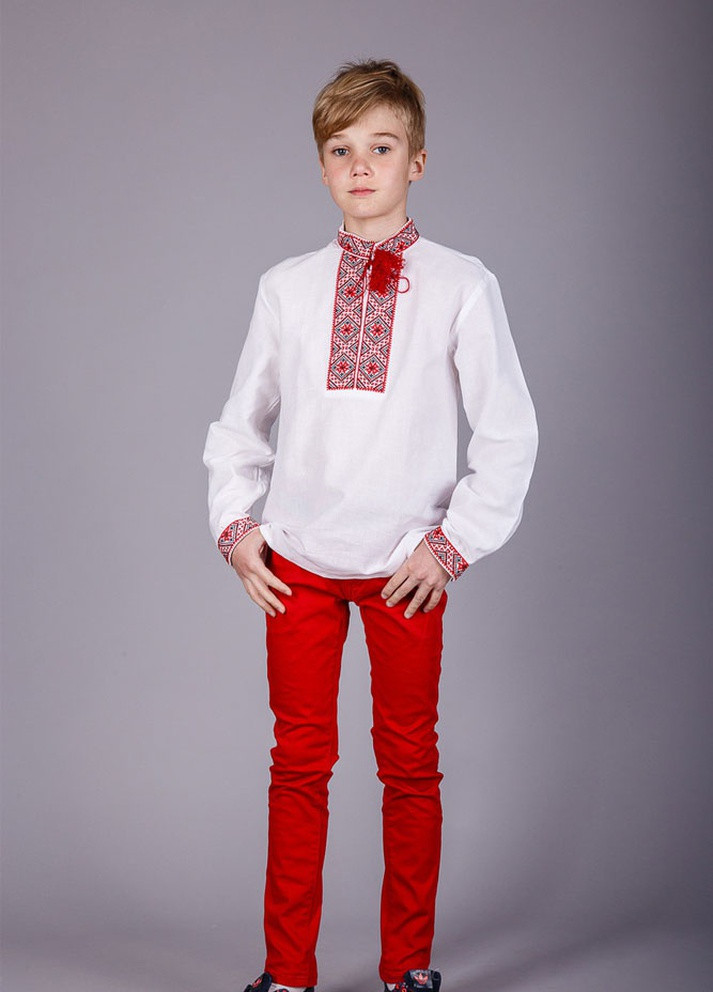 Червона вишиванка на хлопчика Козачок-ТМ (257283089)