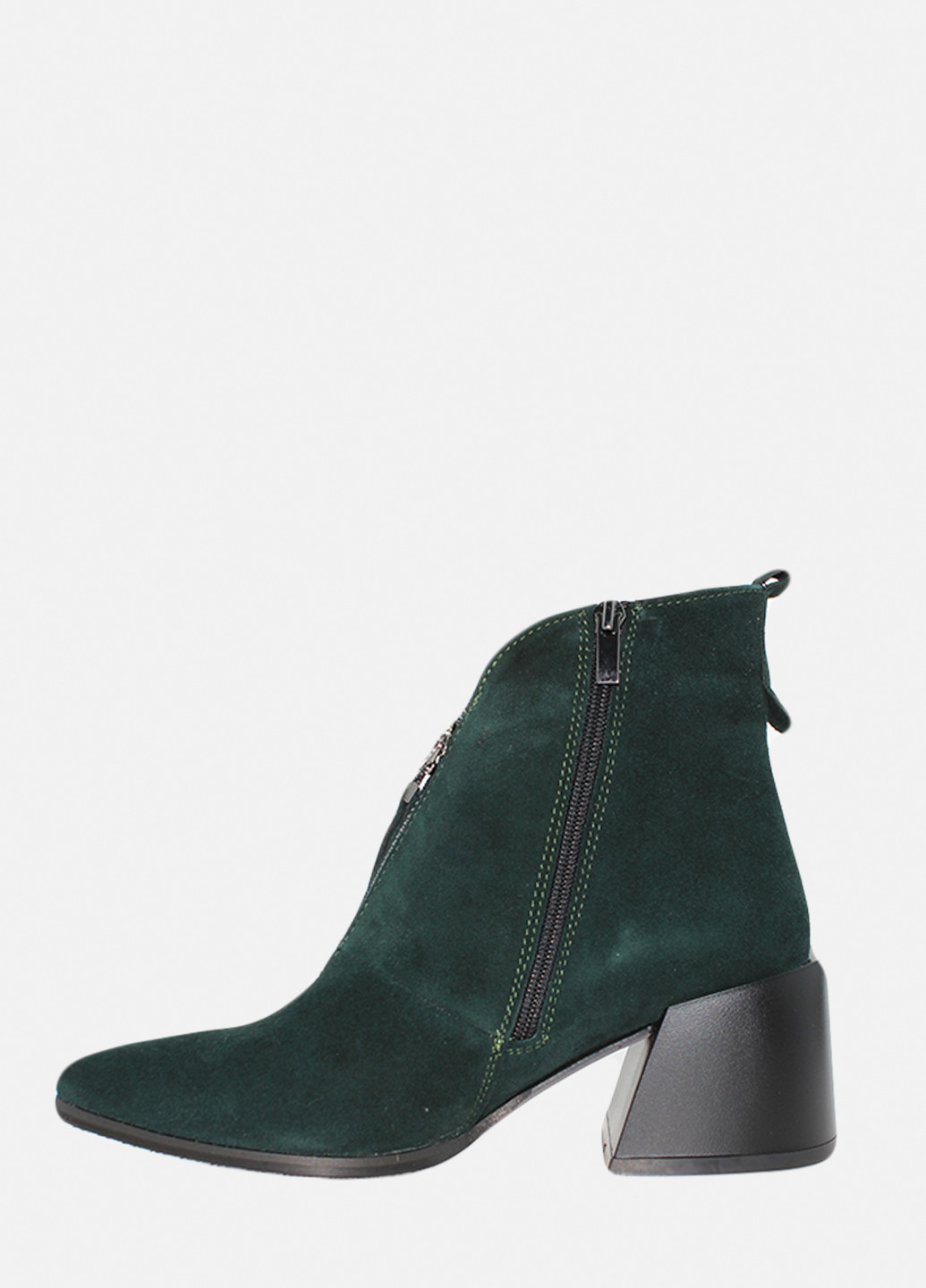 Осенние ботинки re6057 темно-зеленый Emilio из натуральной замши