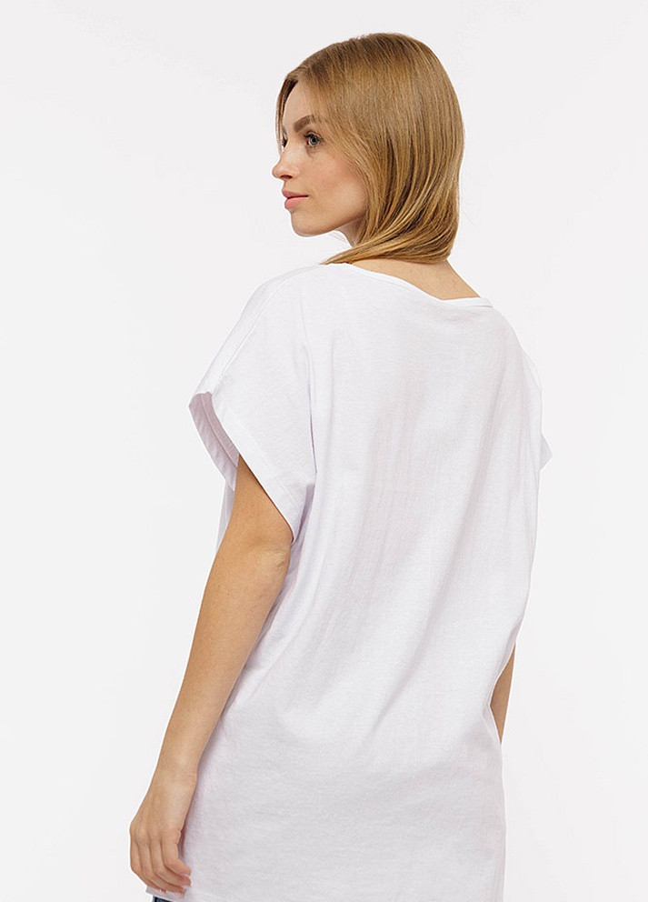 Біла літня жіноча футболка No Brand