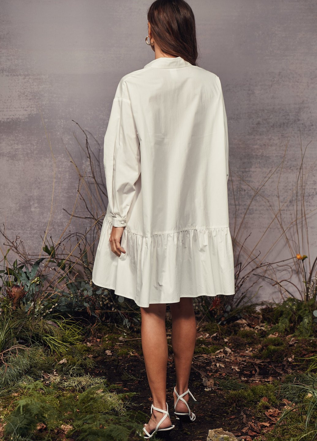Молочна повсякденний сукня-сорочка оверсайз Gepur однотонна