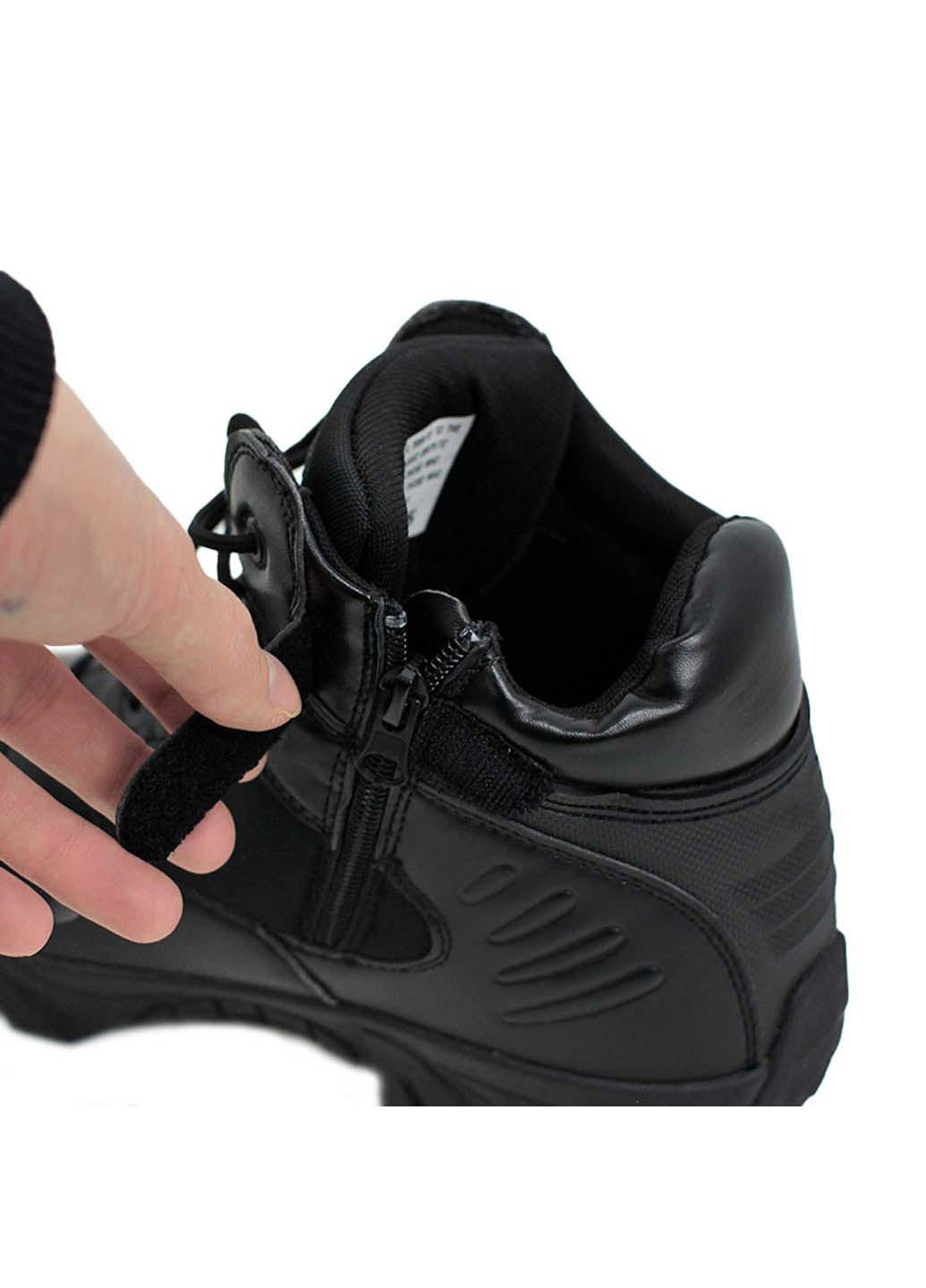 Черные осенние ботинки тактические мужские демисезонные 6675 5:11 Lesko