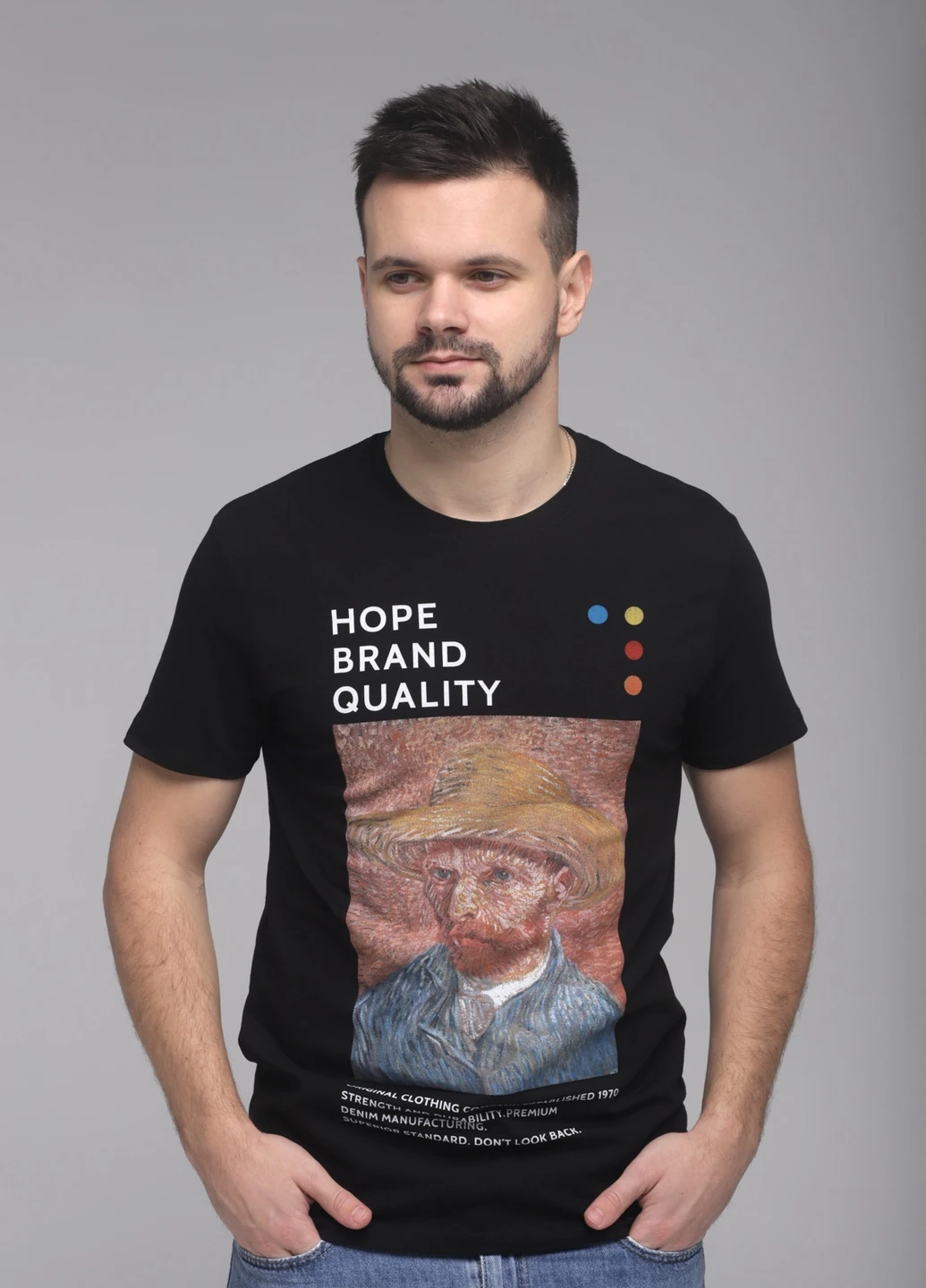 Чорна футболка Hope