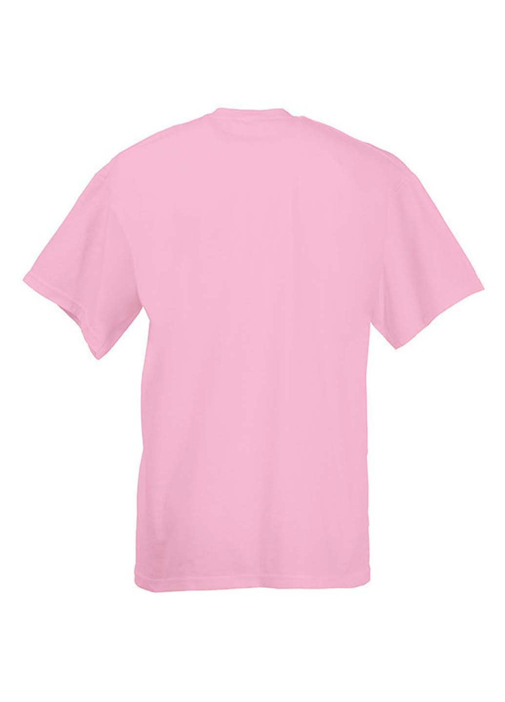 Светло-розовая демисезонная футболка Fruit of the Loom