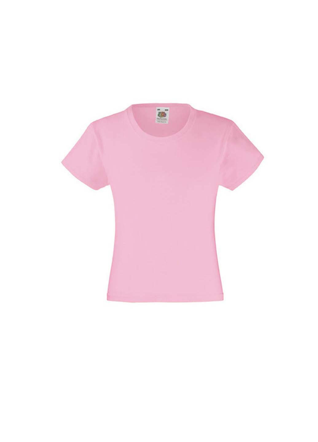 Светло-розовая демисезонная футболка Fruit of the Loom