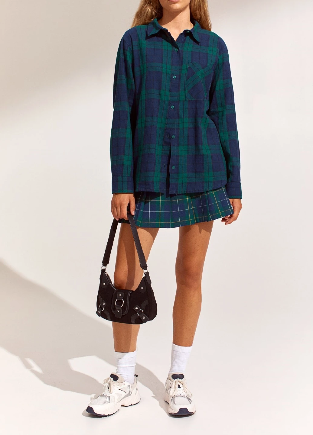 Темно-синя блузка H&M