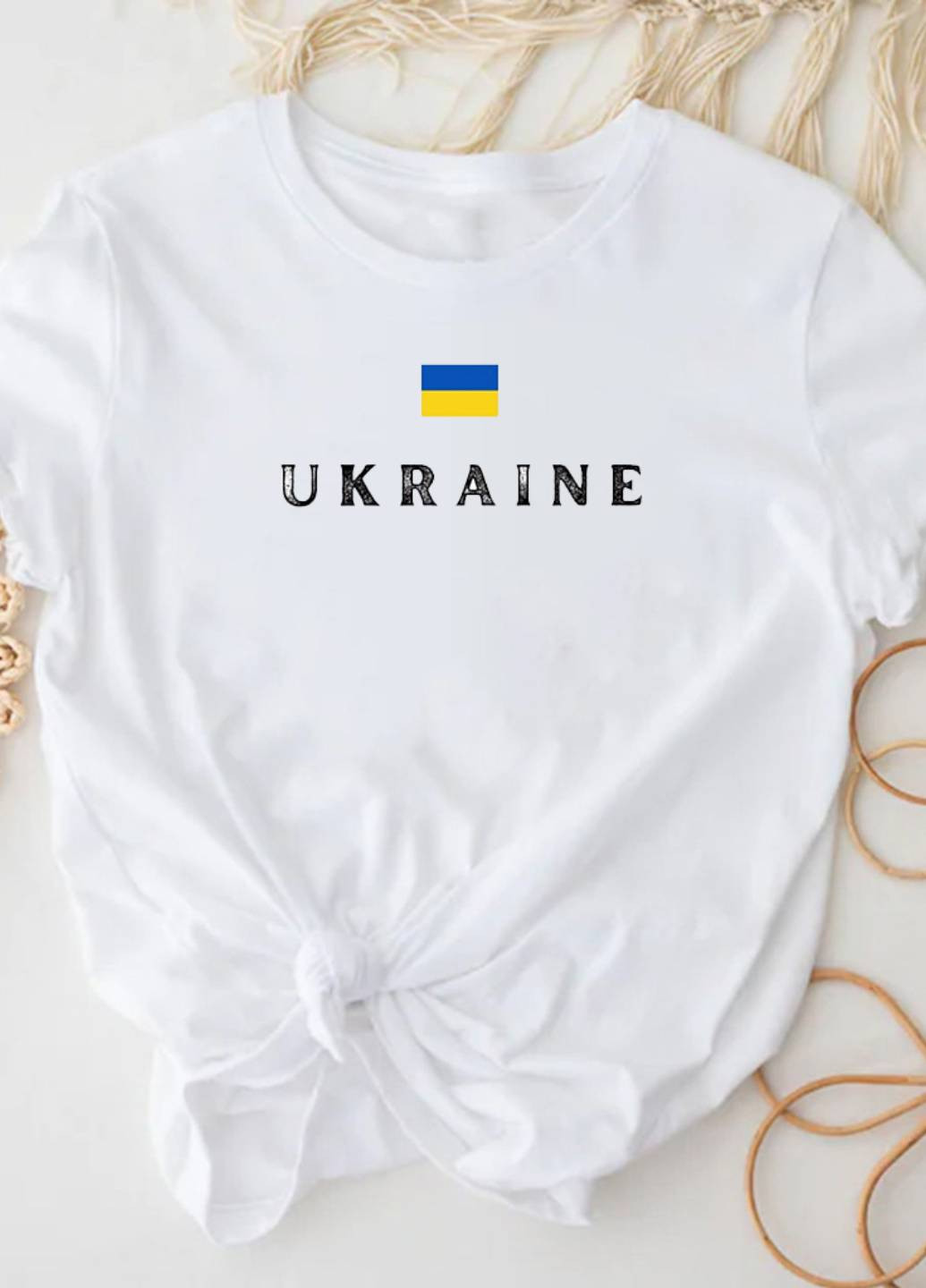 Белая футболка мужская белая ukraine in the shower Love&Live