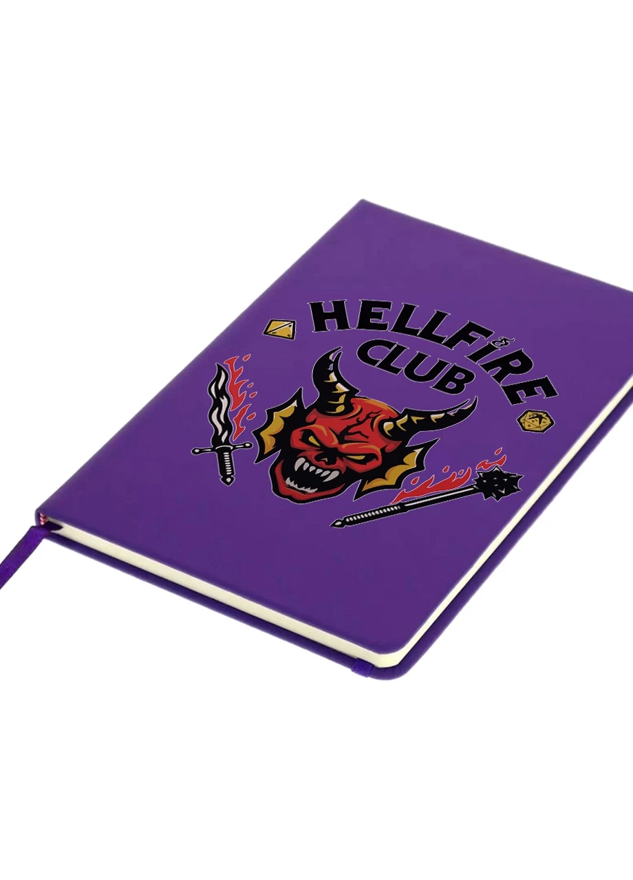 Блокнот А5 Клуб Адского Пламя The Hellfire Club Фиолетовый (92228-3816-PU) MobiPrint (257327560)