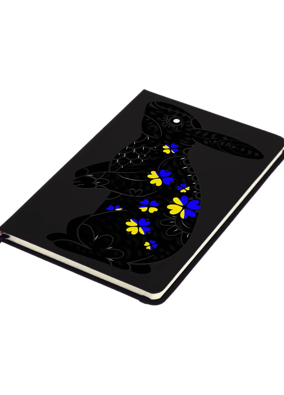 Блокнот А5 Чорний кролик Чорний (92228-3886-BK) MobiPrint (257324709)