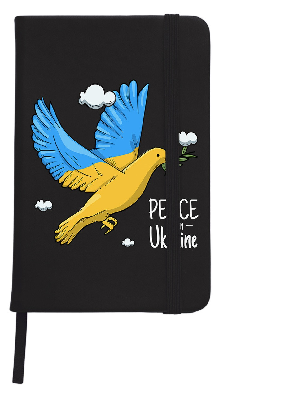 Блокнот А5 Голубь мира Черный (92228-3895-BK) MobiPrint (257325641)