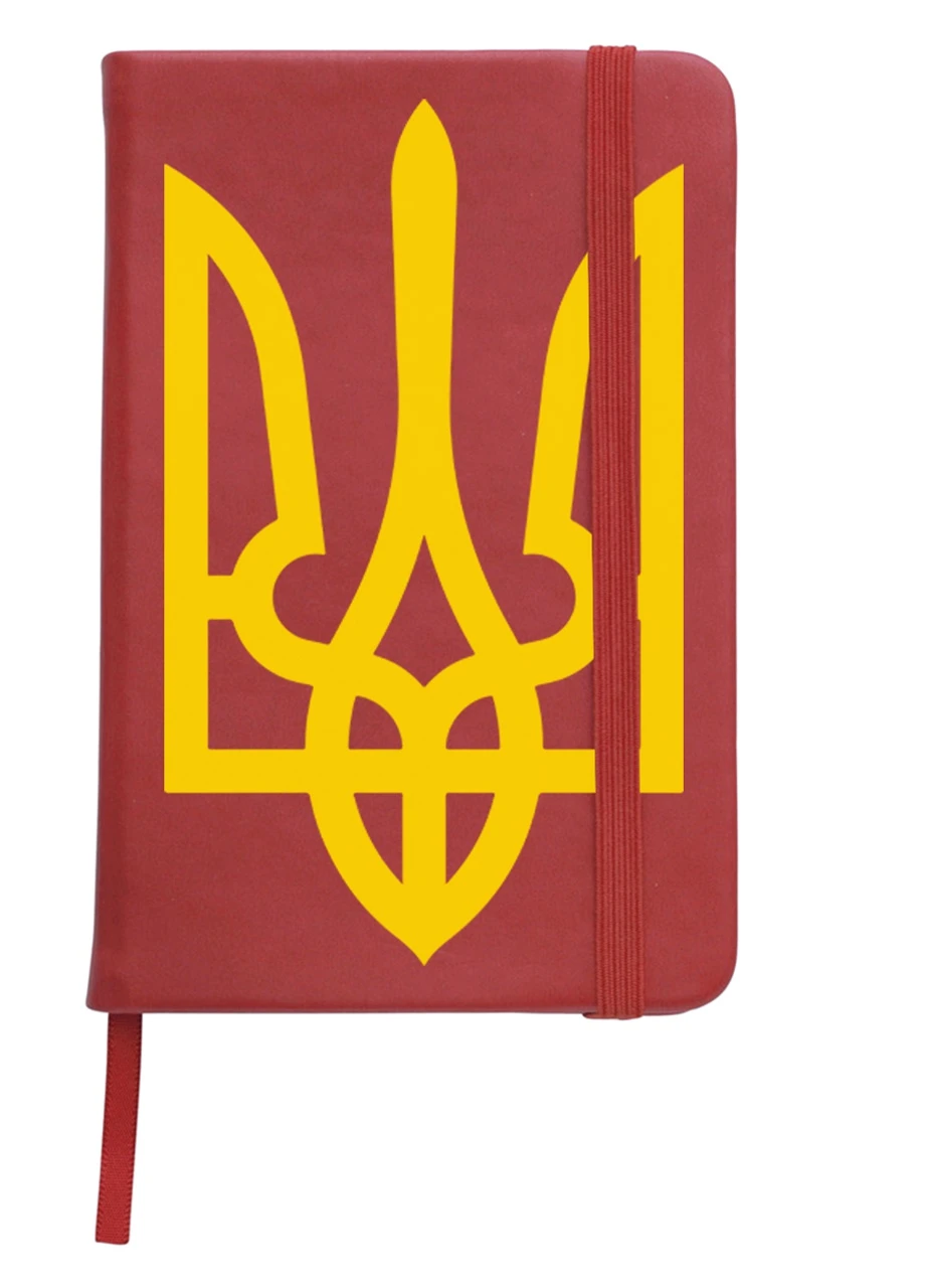 Блокнот А5 Герб Украины Красный (92228-3790-RD) MobiPrint (257323800)