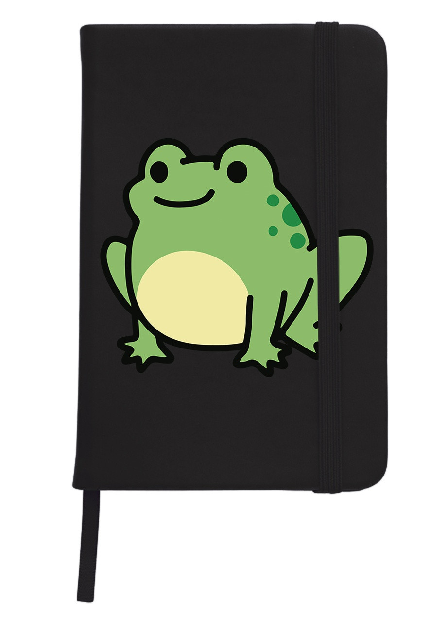 Блокнот А5 Жабеня Чорний (92228-3814-BK) MobiPrint (257326401)