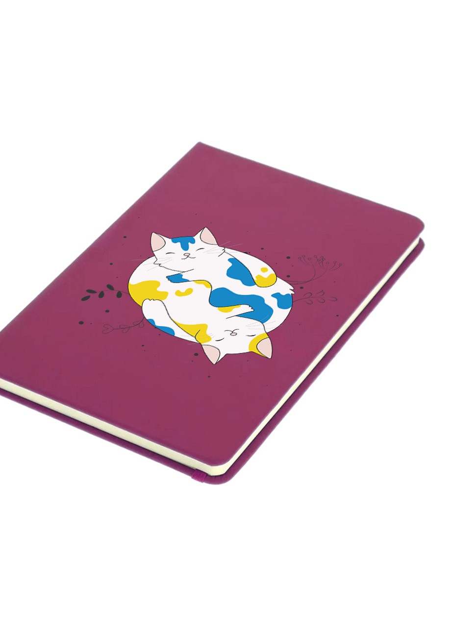 Блокнот А5 Украинские муркотики Малиновый (92228-3900-FU) MobiPrint (257327939)