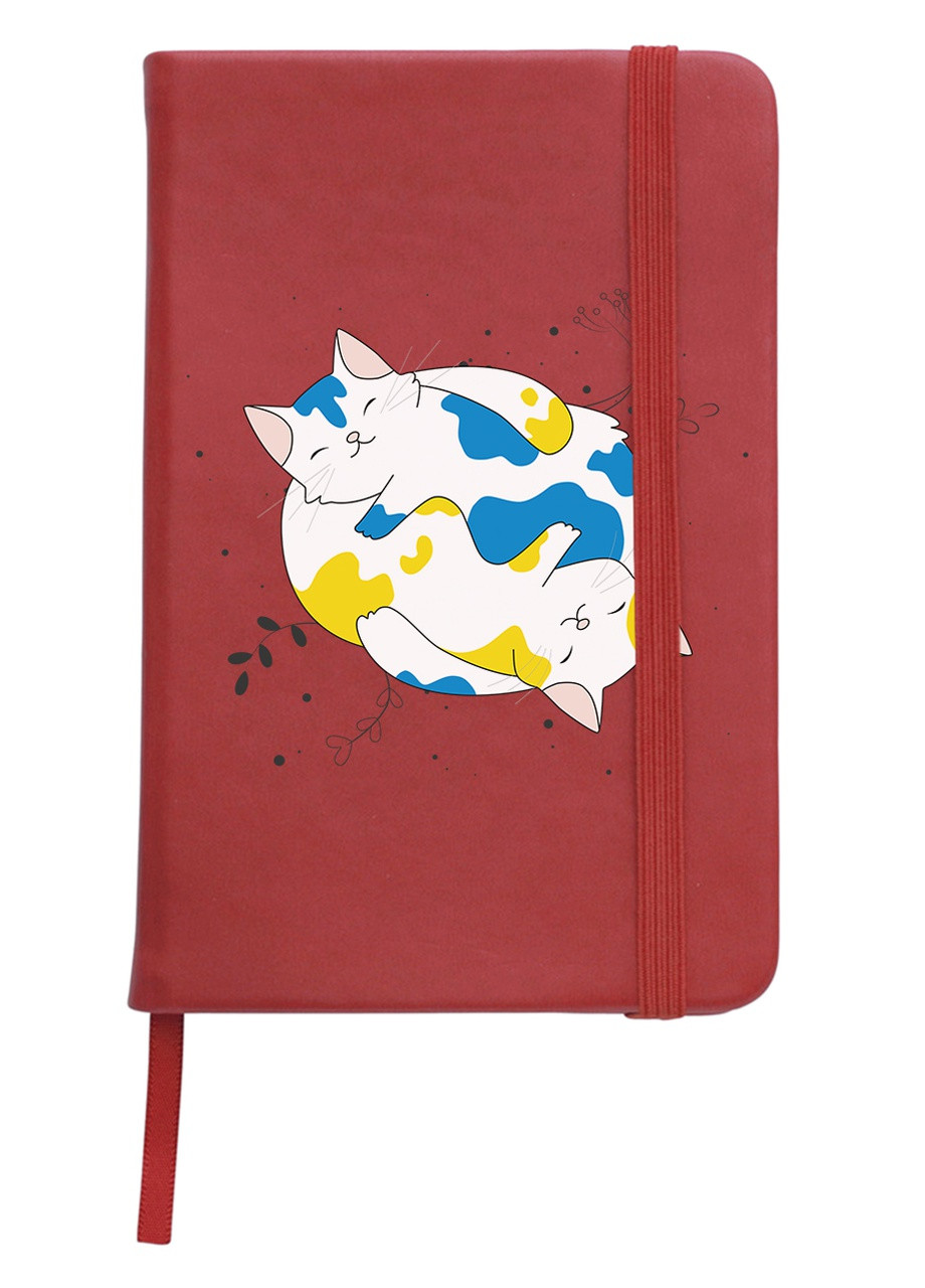 Блокнот А5 Українські муркотики Червоний (92228-3900-RD) MobiPrint (257324697)